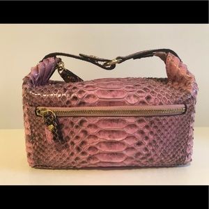 Real snakeskin handbag